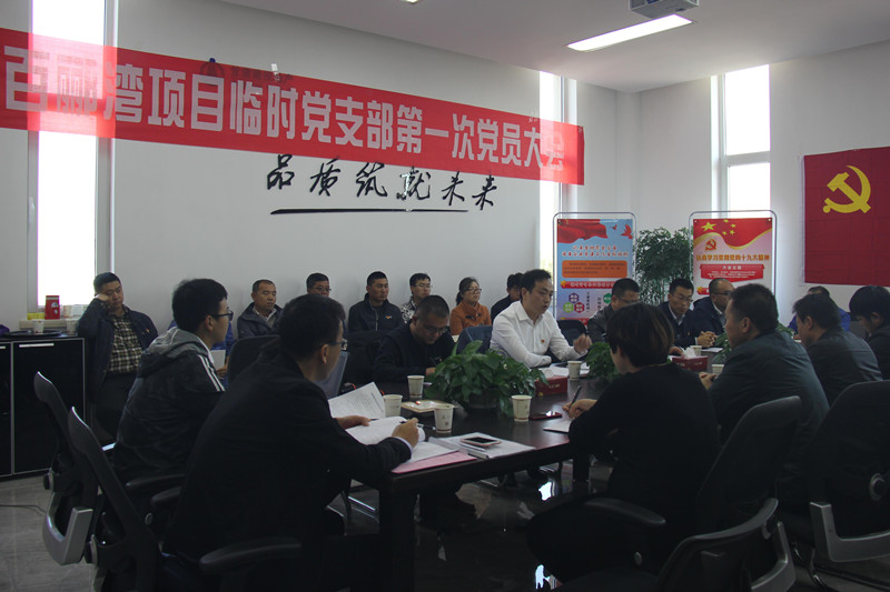 把支部建在項目 把堡壘筑在前沿 --置業公司百酈灣項目成立臨時黨支部