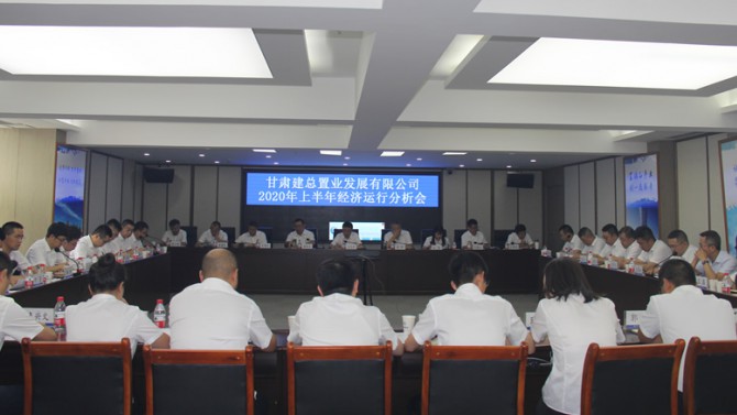 置業公司召開2020年上半年經濟運行分析會