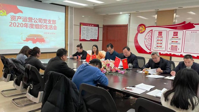 資產運營公司黨支部開展2020年度組織生活會、民主評議黨員和黨支部述職評議考核工作
