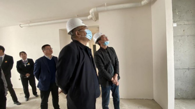 徐昕督導檢查聚銀新苑項目復工復產及交房準備情況