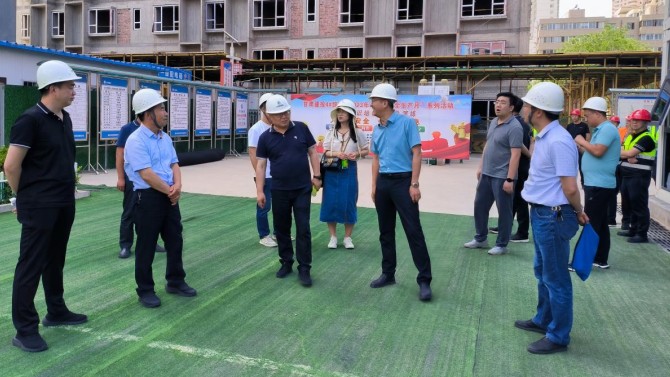 【“三抓三促”在行動】省住建廳一行蒞臨甘肅建投4#綜合樓調研2023年住房保障工作